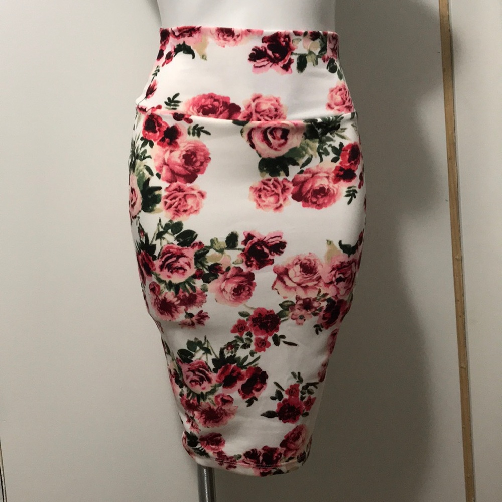 Flower pencil skirt!